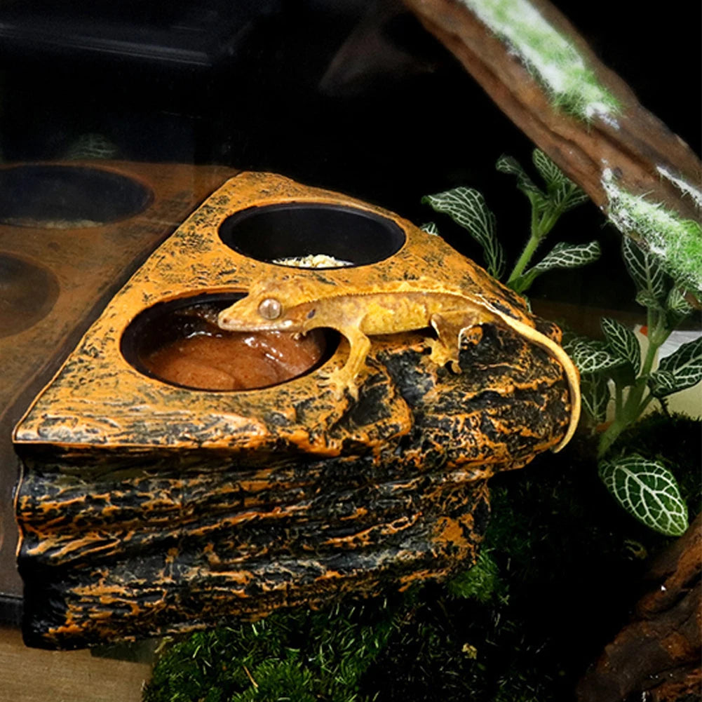 Magnetic Reptile Feeding Ledge, Hanging Reptile Food Water Dish, Levitation Bowl For Gecko, Lizards, Tree Frogs, Chameleons