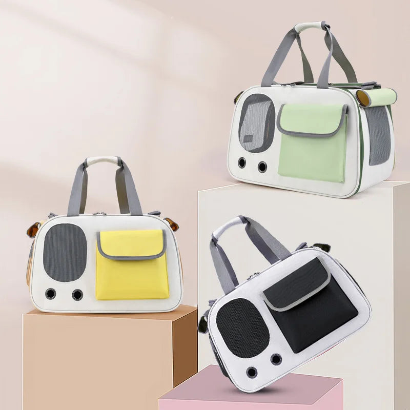 Breathable Pet Carrier Bag – Lightweight & Foldable Travel Bag for Dogs and Cats