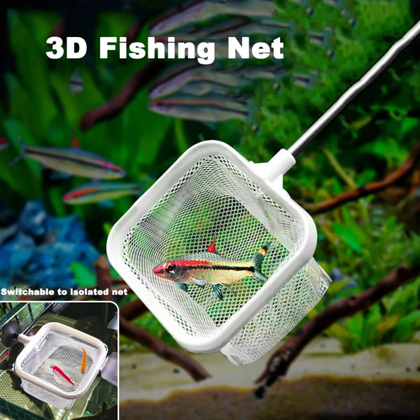 Aquarium Square Fishing Net with Suction