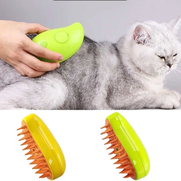 3-in-1 Electric Steamy Brush for Pet Grooming