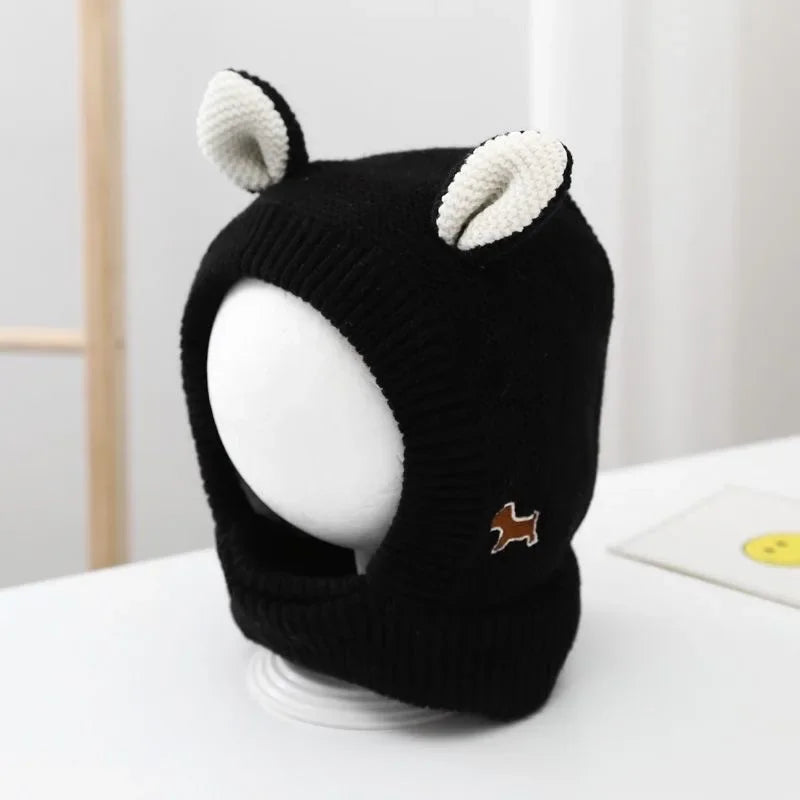 Dog Ear Muffs Noise Protection Pet Ears Covers Knitted Hat Winter Warm Earmuffs For Small Medium Dogs
