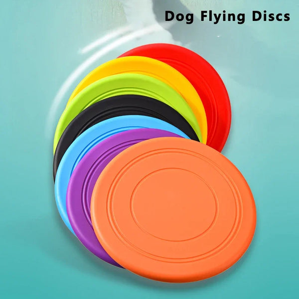 Dog Silicone Flying Disc Toy – Interactive Training & Chew