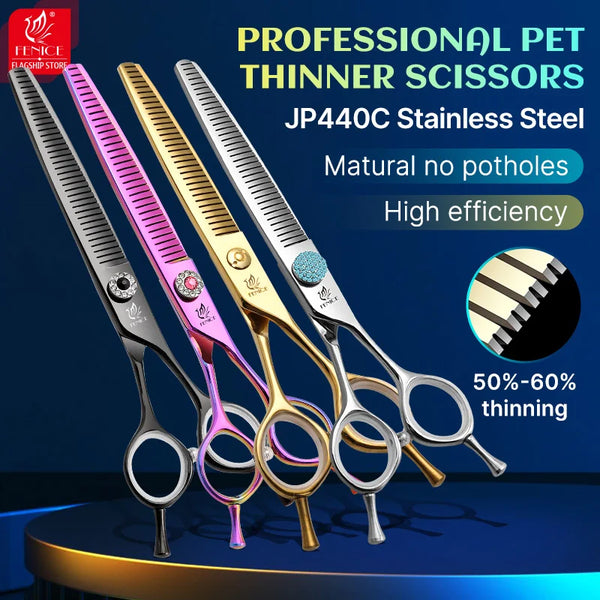 Fenice JP440C 6.5/7.0 inch Pet Grooming Thinning Scissors