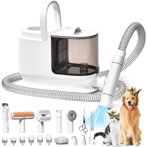 Dog Hair Vacuum & Grooming Kit – 13KPA Powerful Pet Vacuum