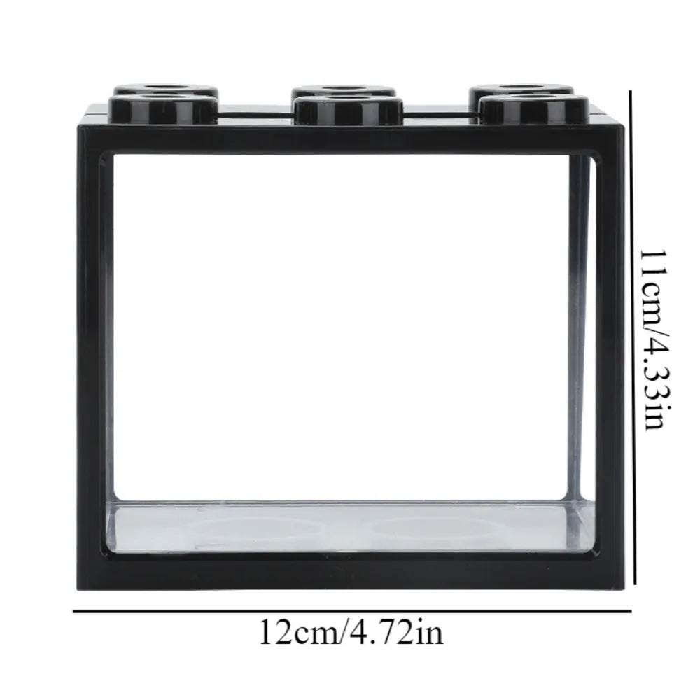 Mini Aquarium Betta Fish Tank - Stackable Ornamental Bowl