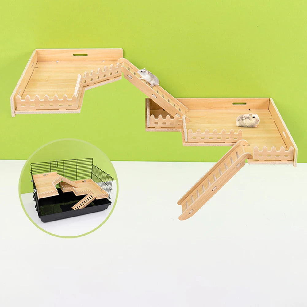 Hamster Playing Platform Bridge Rodents Chew Toy
