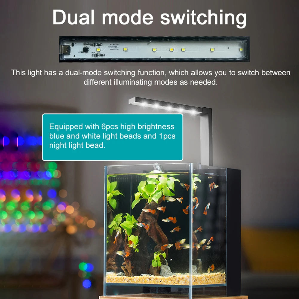 Compact LED Fish Bowl Light - Dual Mode
