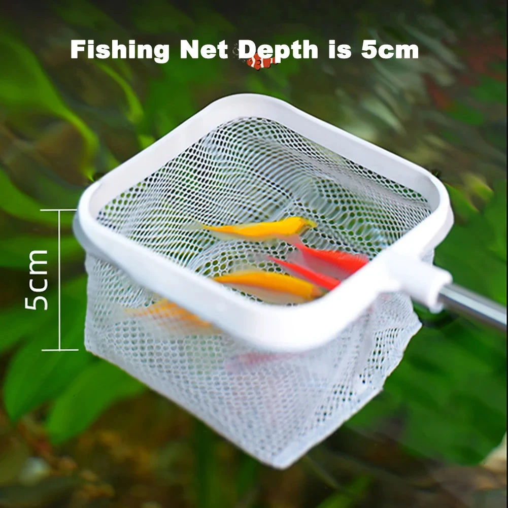 Aquarium Square Fishing Net with Suction