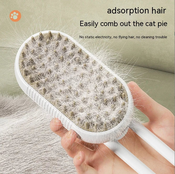 Pet Spray Comb for Cats and Dogs – Electric Hair Removal & Massage Brush