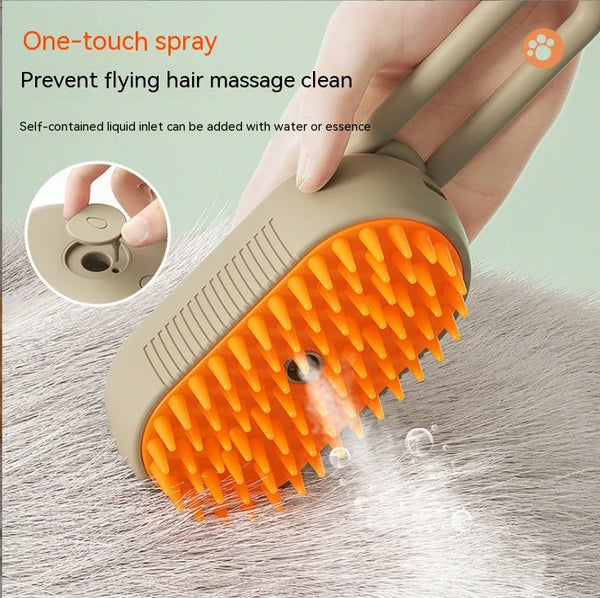 Pet Spray Comb for Cats and Dogs – Electric Hair Removal & Massage Brush