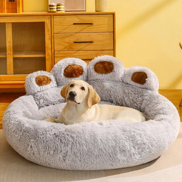 Fluffy Dog Bed Plush Cushion for Large Dogs & Cats