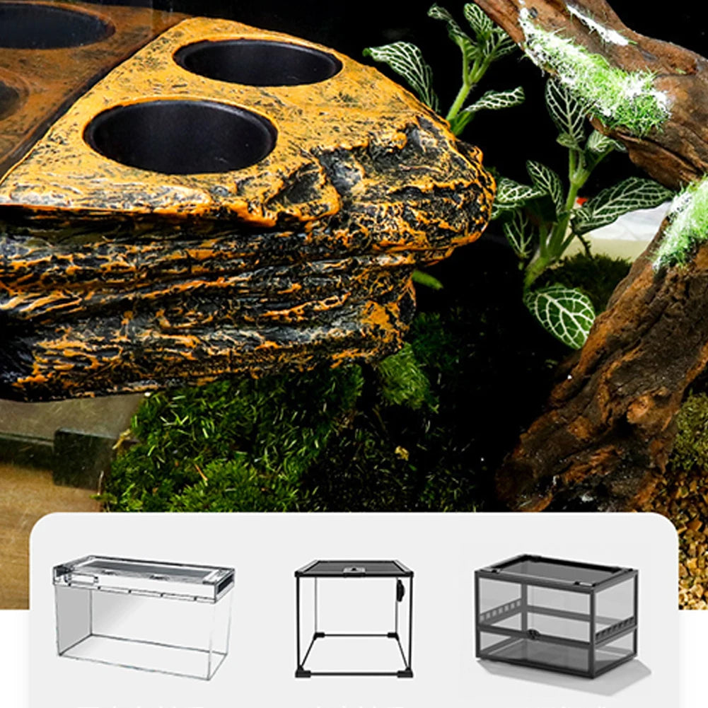 Magnetic Reptile Feeding Ledge, Hanging Reptile Food Water Dish, Levitation Bowl For Gecko, Lizards, Tree Frogs, Chameleons